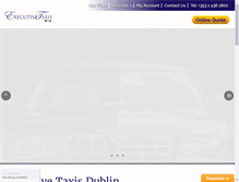 Tablet Screenshot of executivetaxis.ie